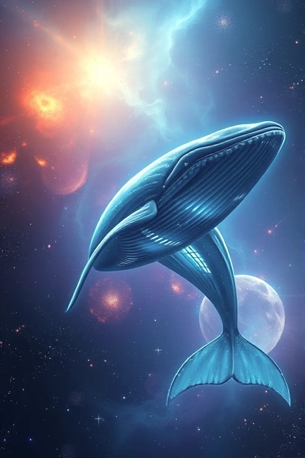 Cosmic Space Whale - ai prompt image generator output target