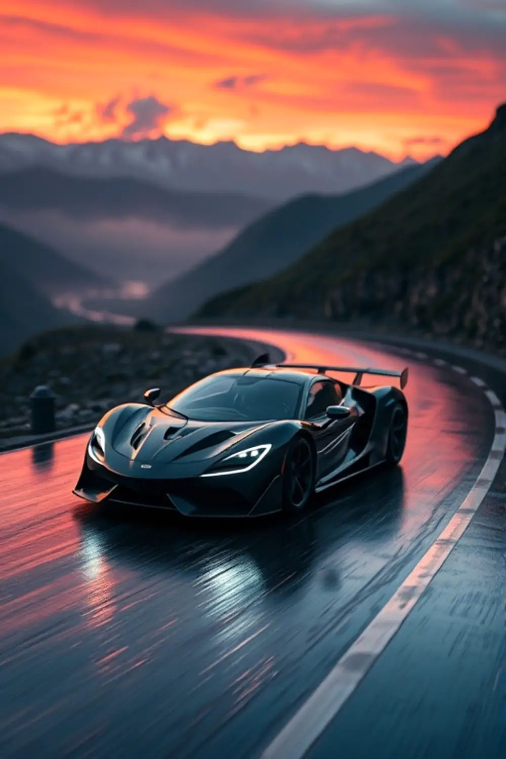 Futuristic Supercar - ai prompt image generator output target