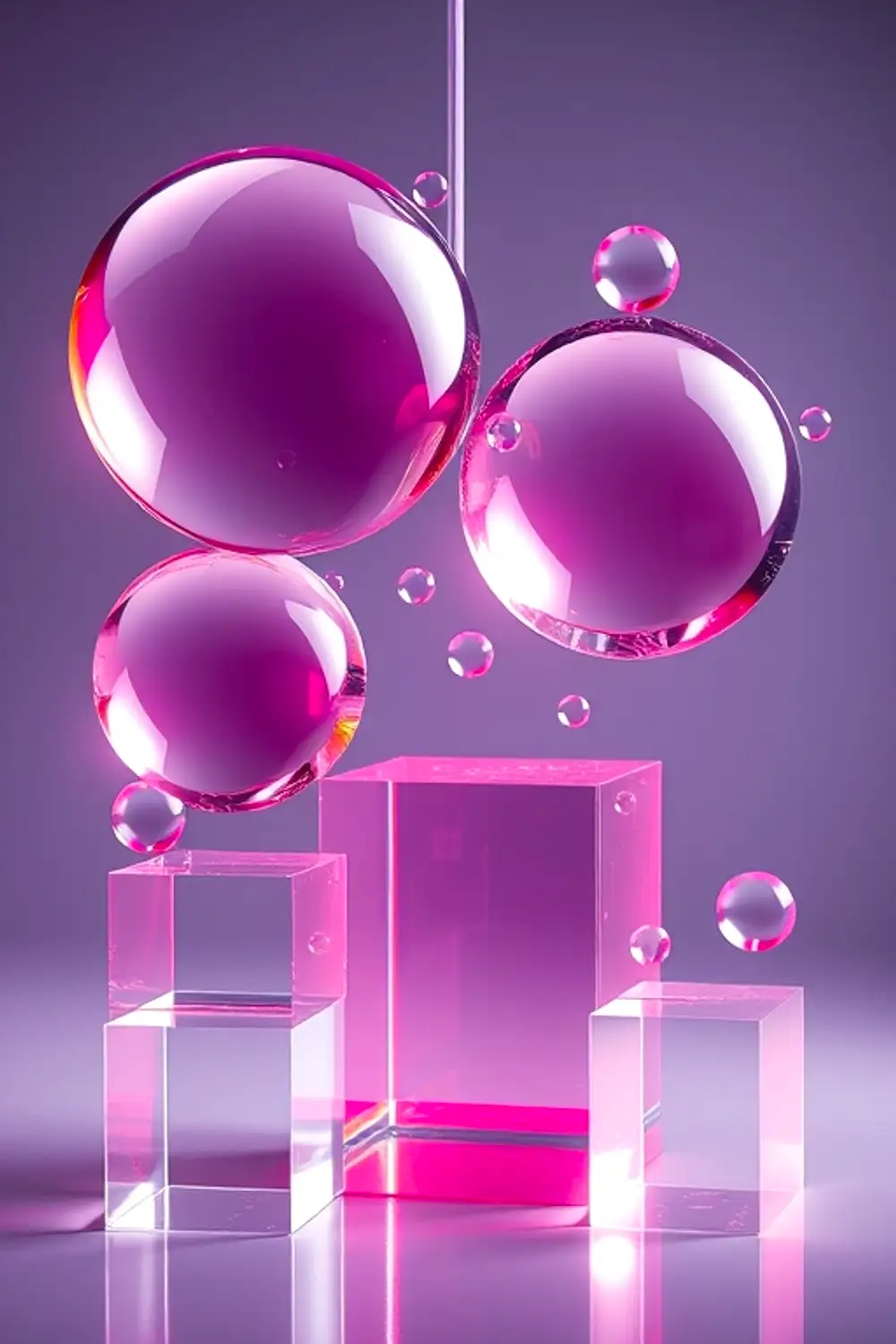 Géométrie de Verre Abstraite - ai prompt image generator output target