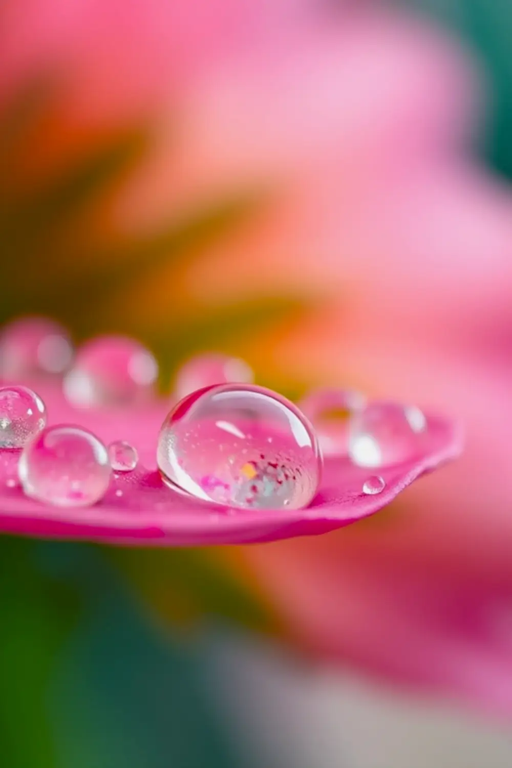 Gouttes de rosée macro - ai prompt image generator output target