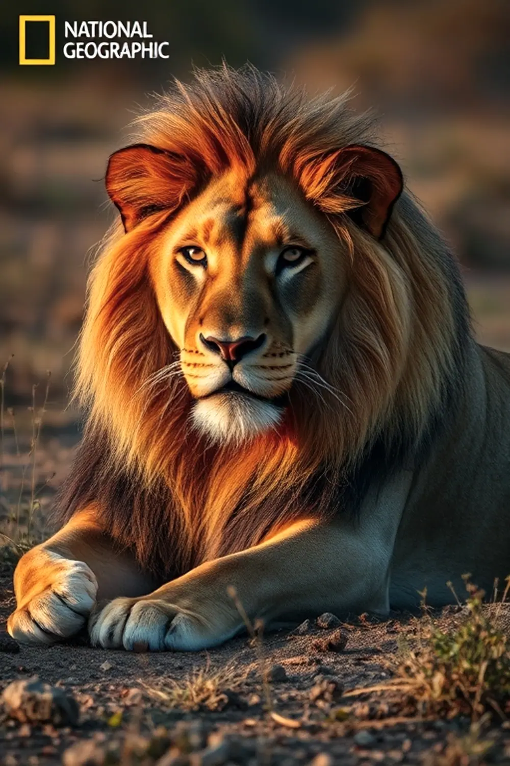 Lion de la Savane - ai prompt image generator output target