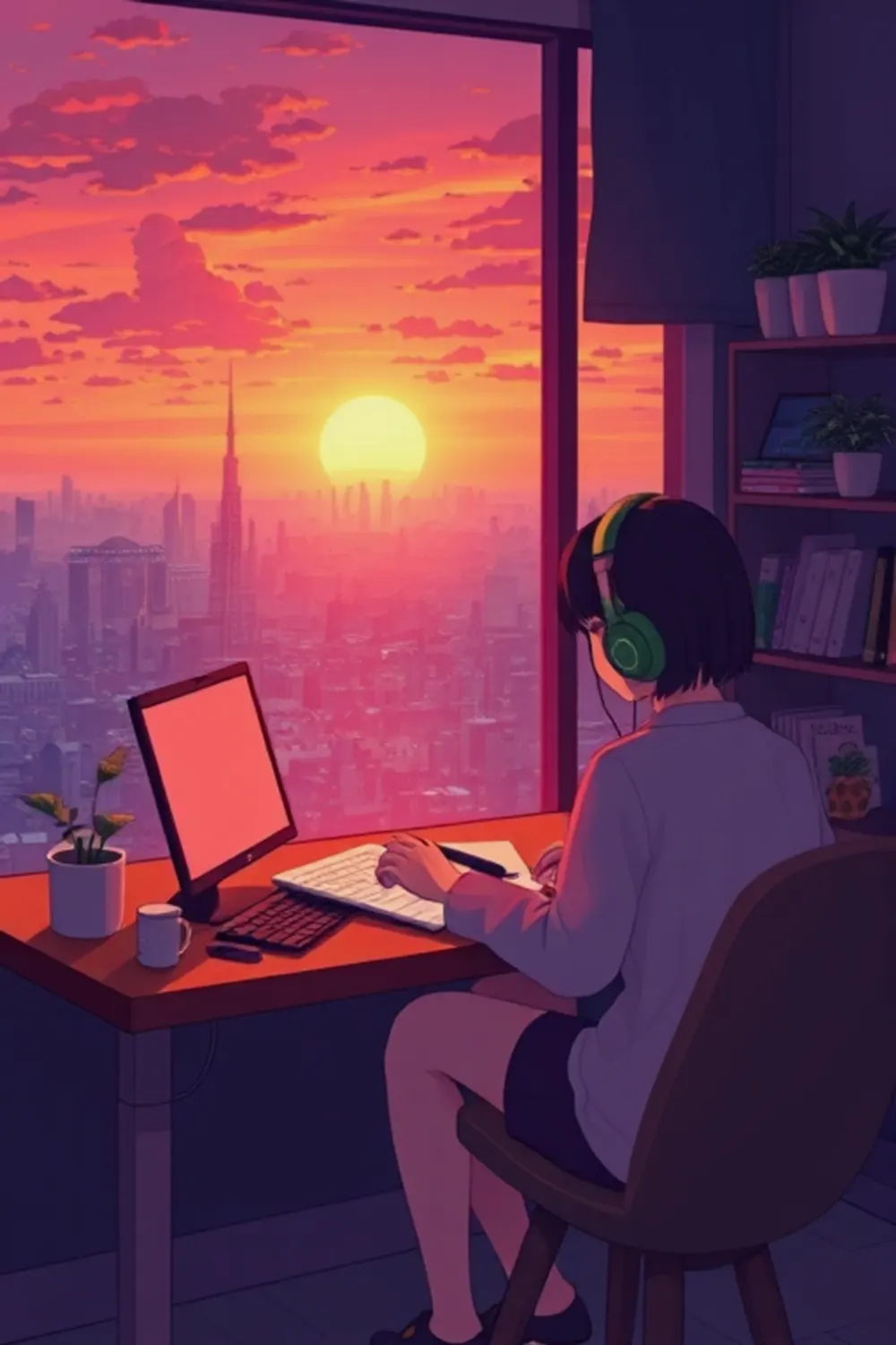 Lo-Fi Study Aesthetic - ai prompt image generator output target