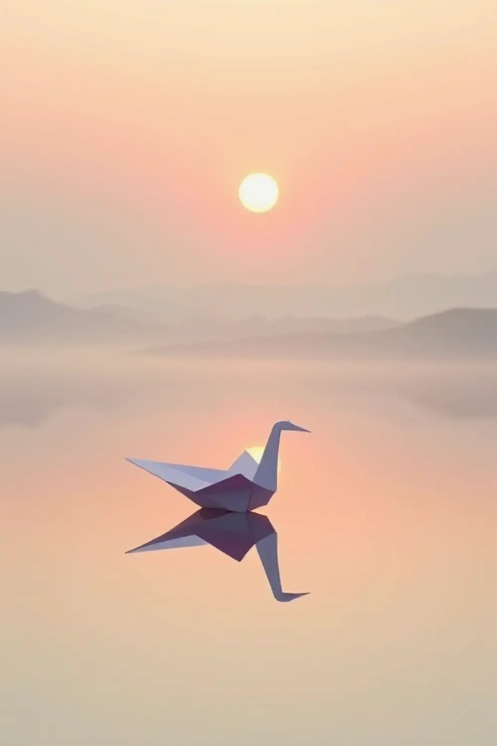 Whisper of Dawn: Minimalist Pastel Dreamscape - AI Generated Midjourney Art & Prompt Extraction