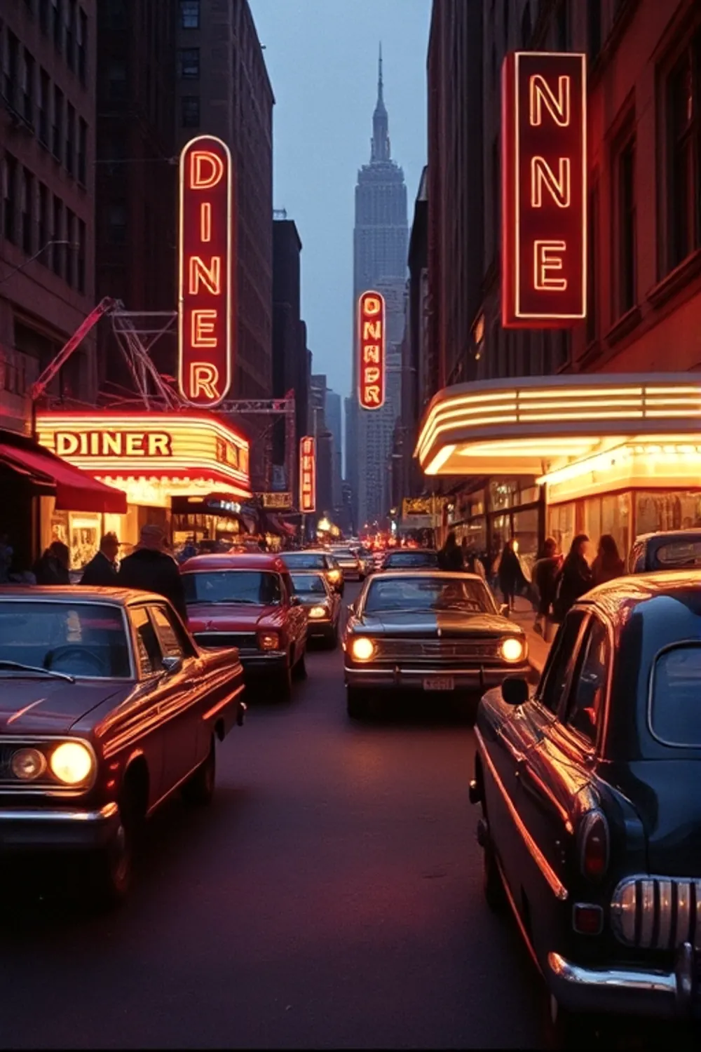 Rue Vintage de New York - ai prompt image generator output target