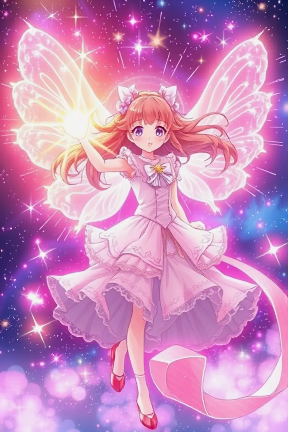 Scène de Fille Magique - ai prompt image generator output target