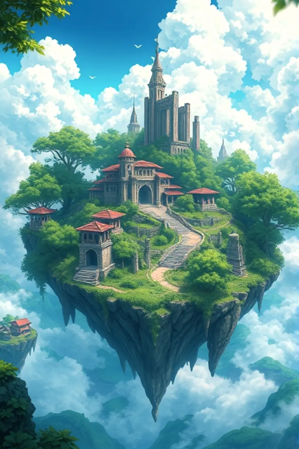 Studio Ghibli Landscape - ai prompt image generator output target