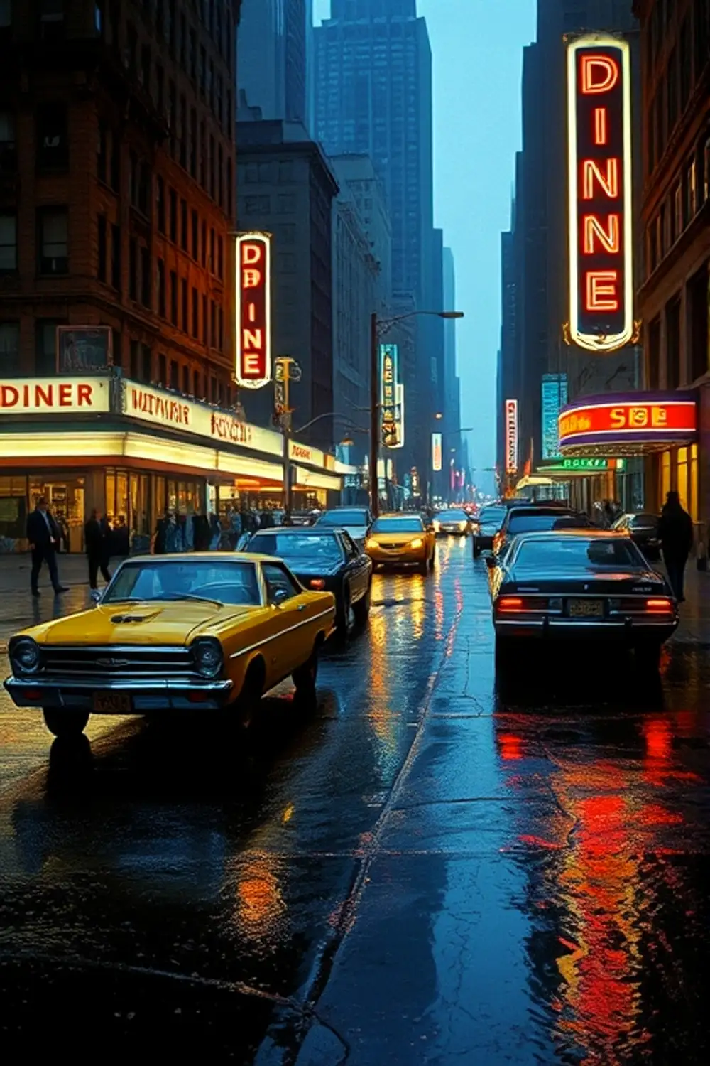 Vintage NYC Street - ai prompt image generator output target