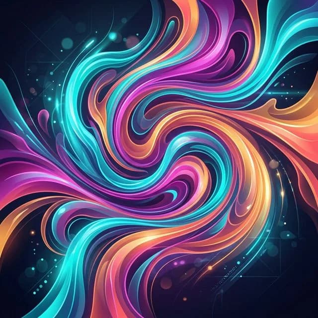 Abstract Colorful Flow - ai prompt image generator example