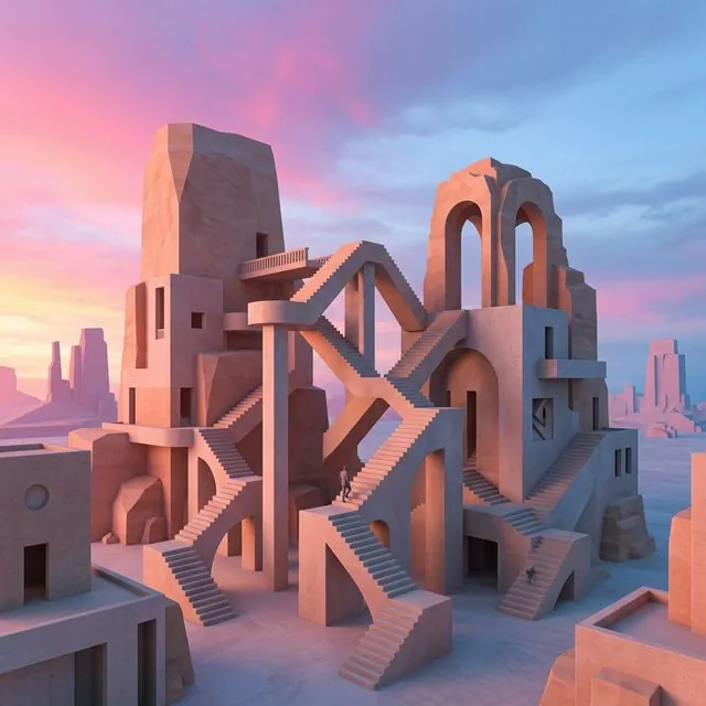 Surreal Monument Architecture