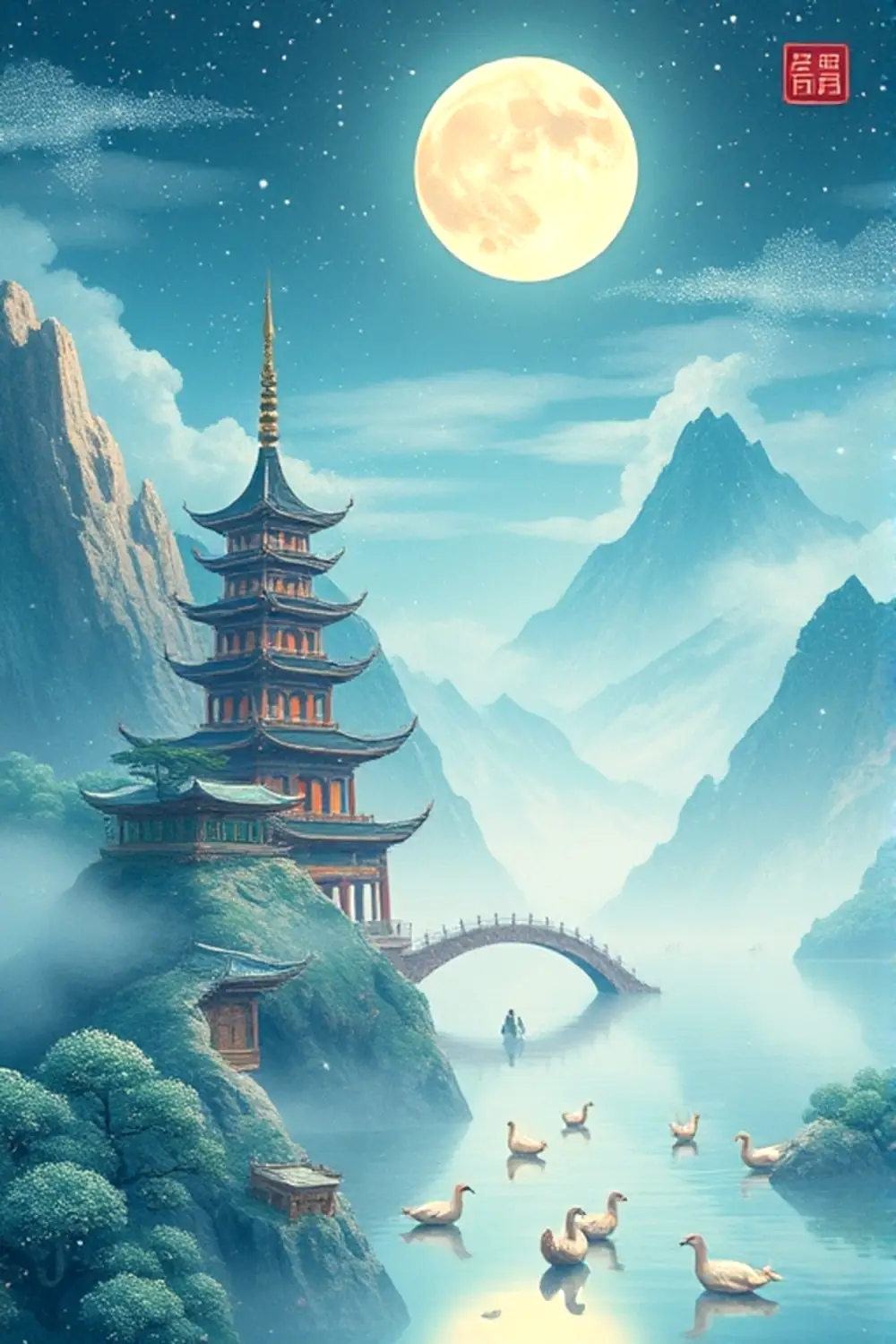 魔法少女變身場景 - ai prompt image generator output target