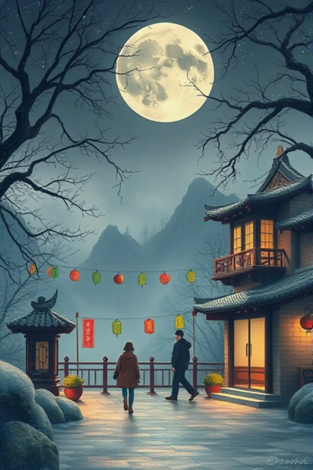 吉卜力风格风景 - ai prompt image generator output target