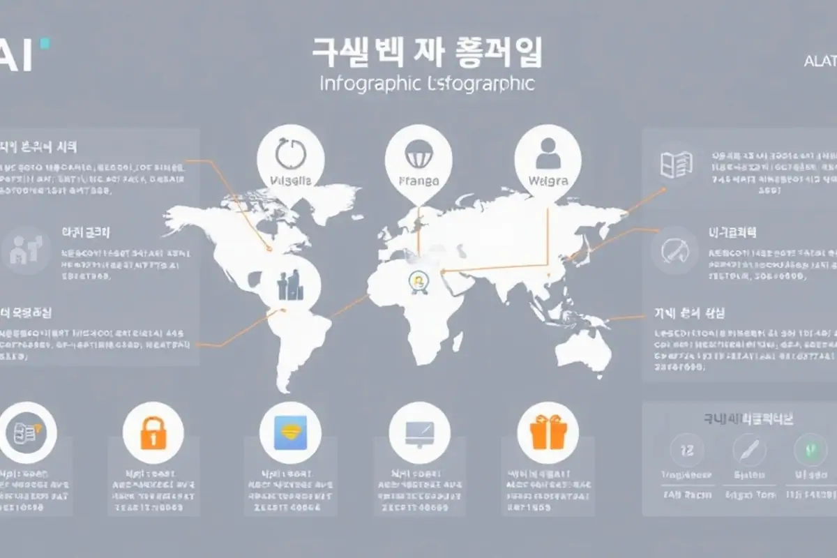 AI 사진 설명 생성기 예시 — 네온 레인 초상화