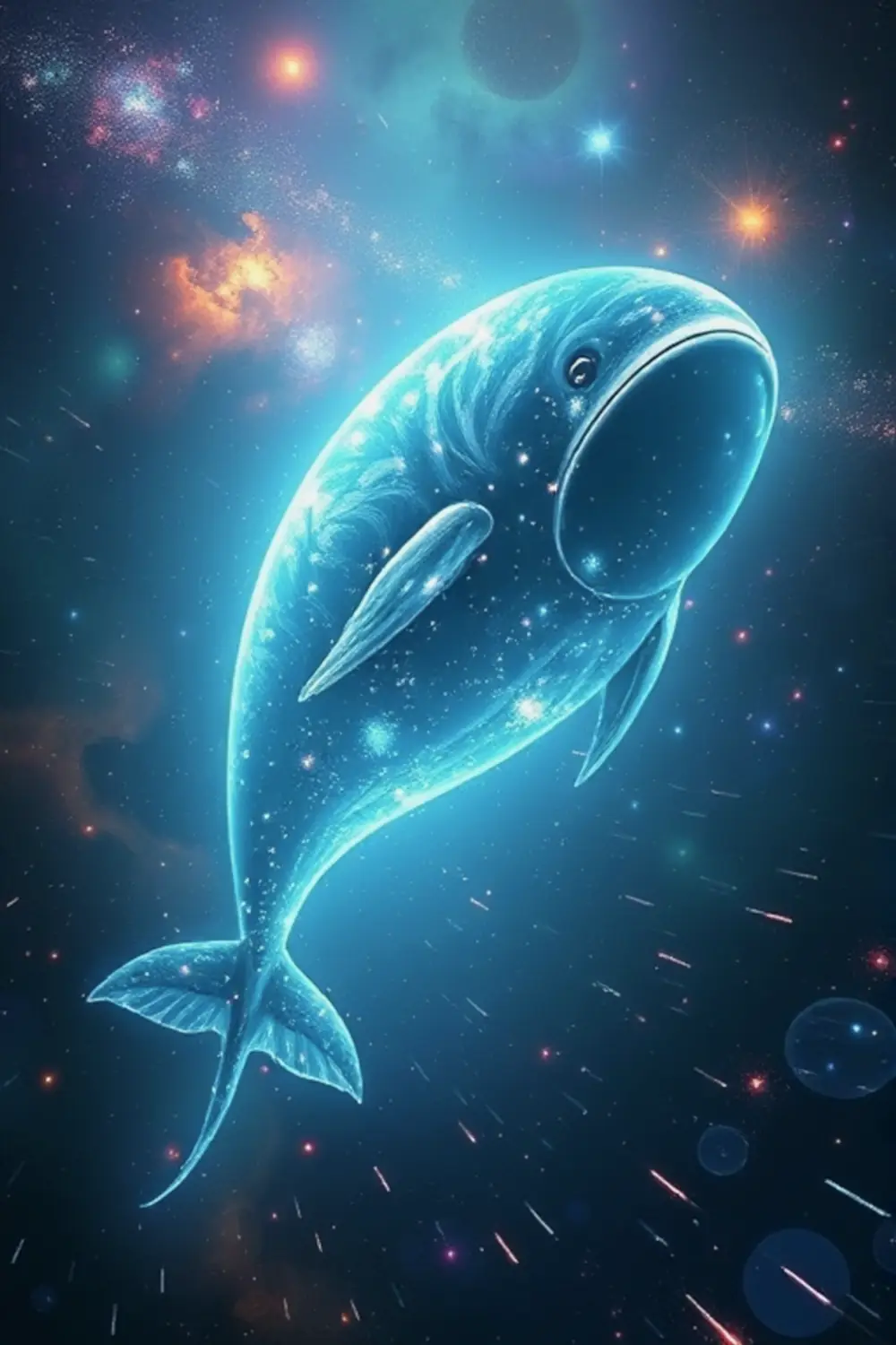 Ballena Espacial Cósmica - ai prompt image generator output target