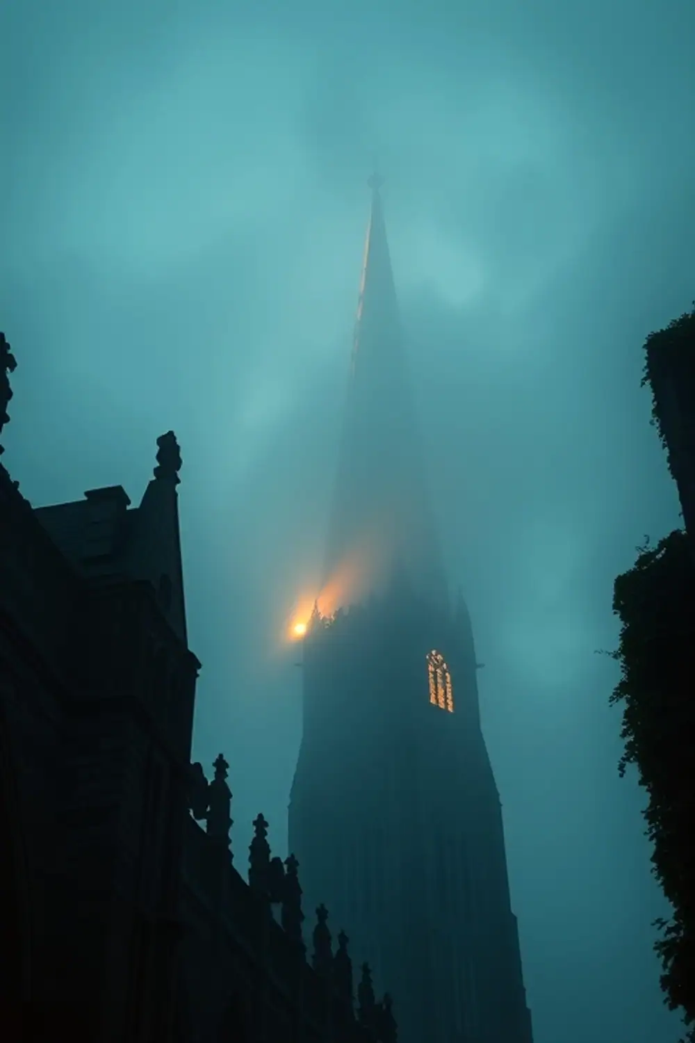 Gothic Spire Study: Dark Academia Gloom — Digital Art Prompts
