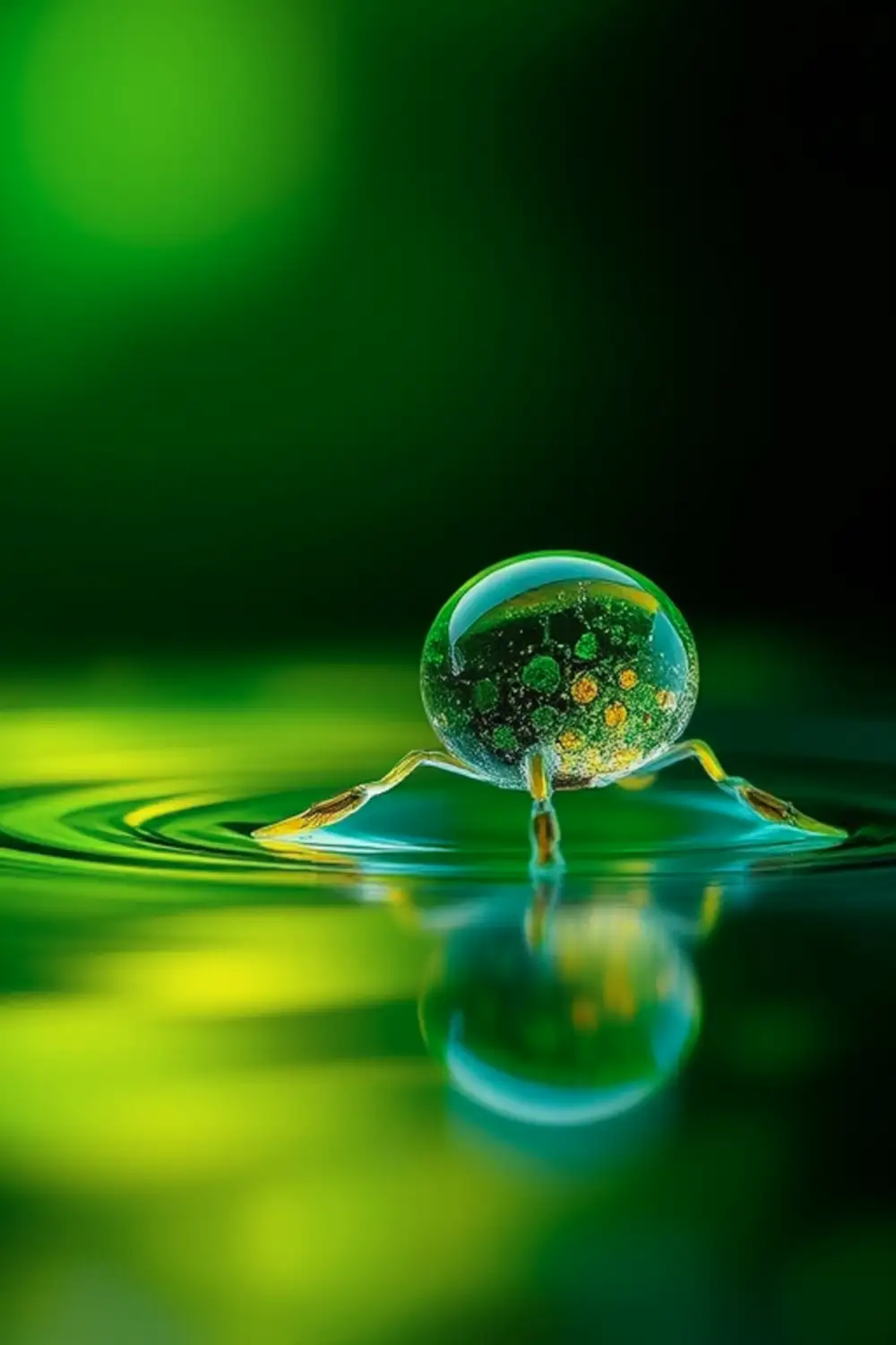 Gotas de Orvalho Macro - ai prompt image generator output target