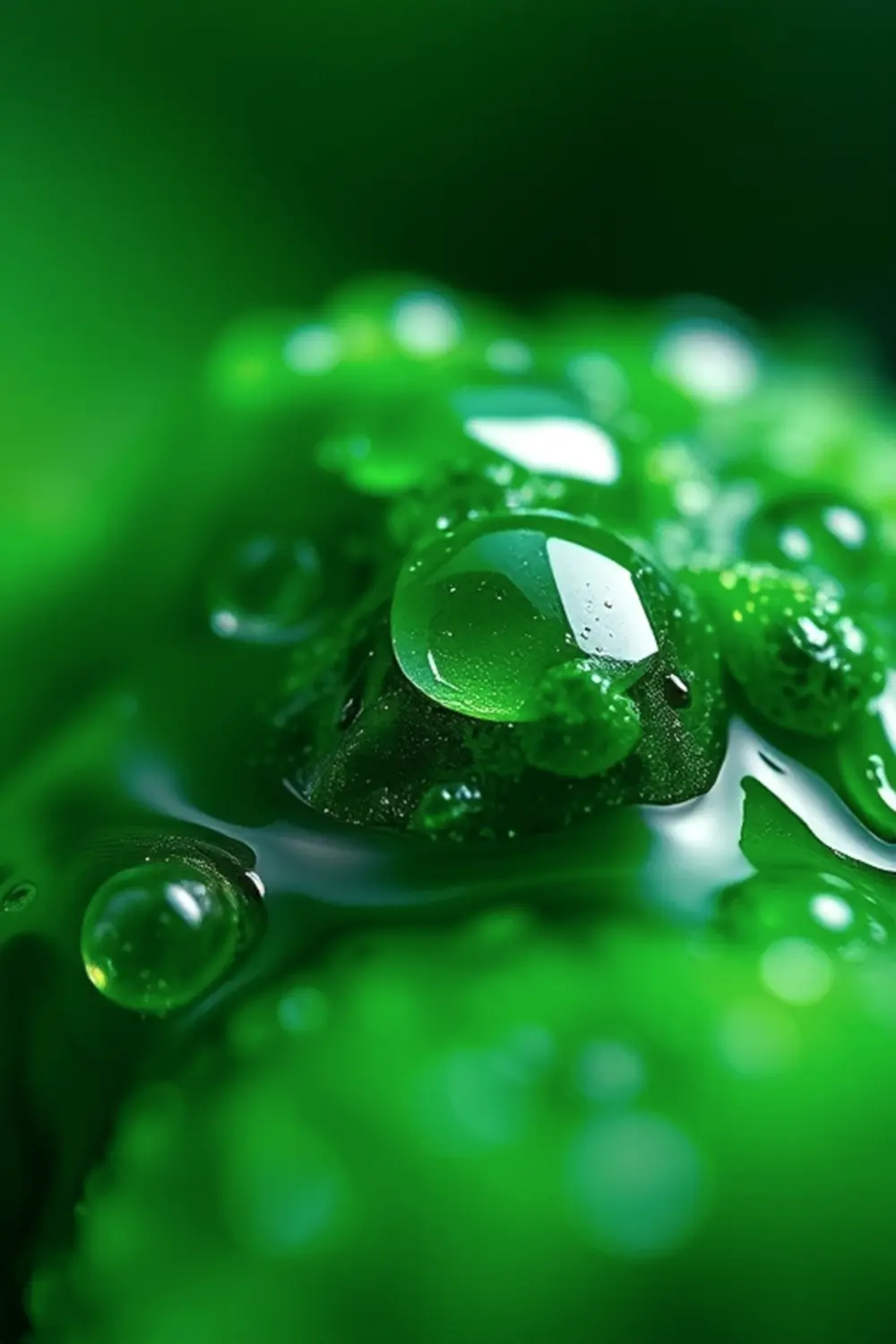 Gotas de Rocío Macro - ai prompt image generator output target