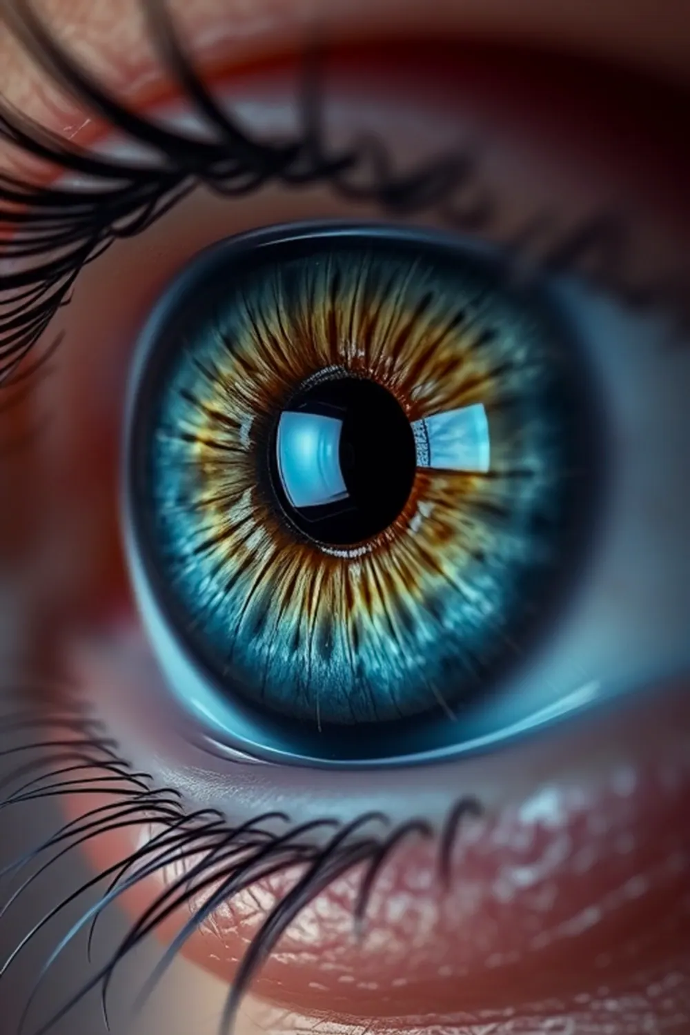 Hyperrealistisches Auge - ai prompt image generator output target