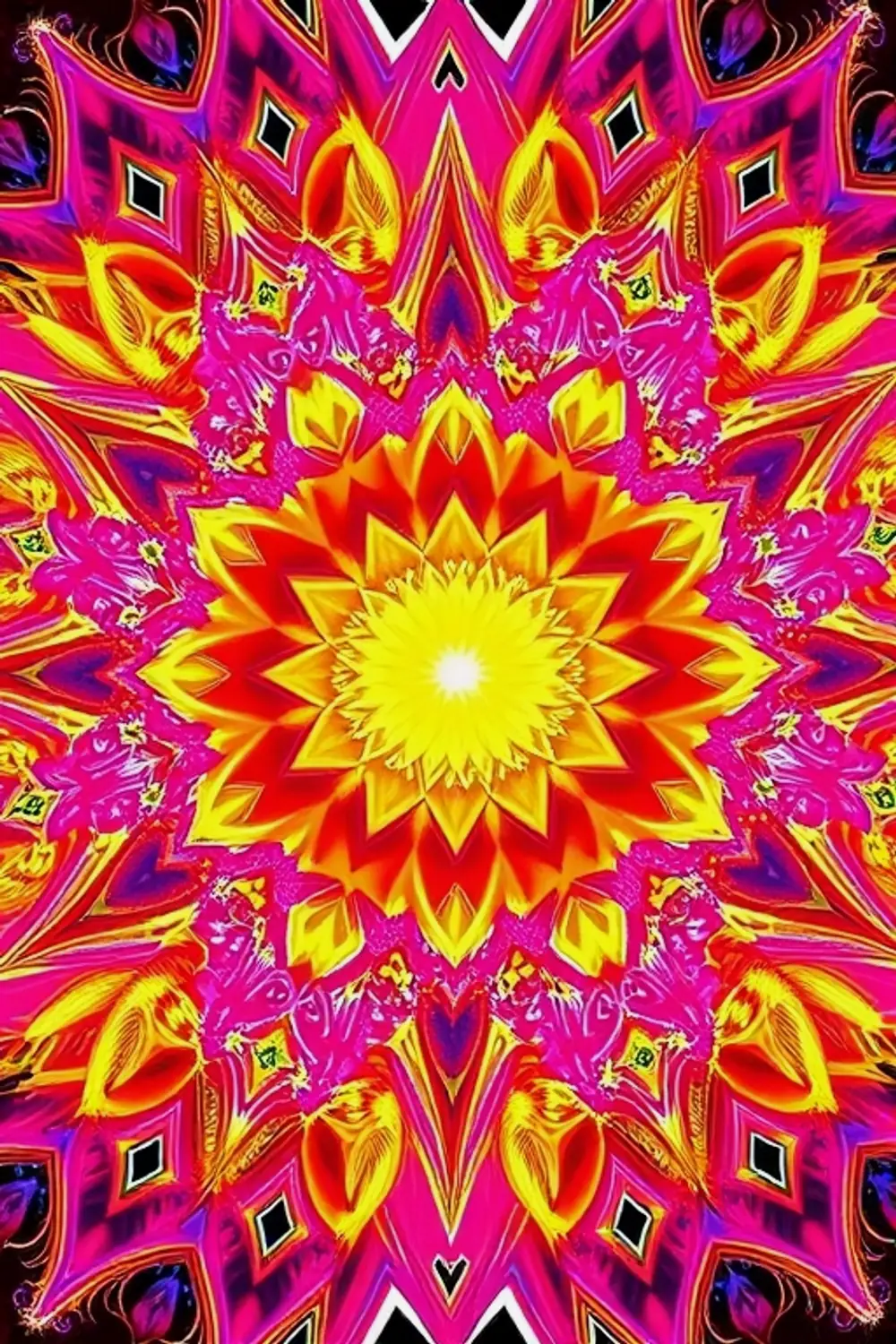 Mándala Fractal Sagrado - ai prompt image generator output target