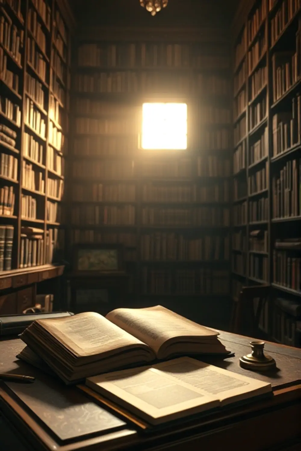 Vintage Library Mood Board: Dusty Sunbeam Glow - AI Generated Midjourney Art & Prompt Extraction