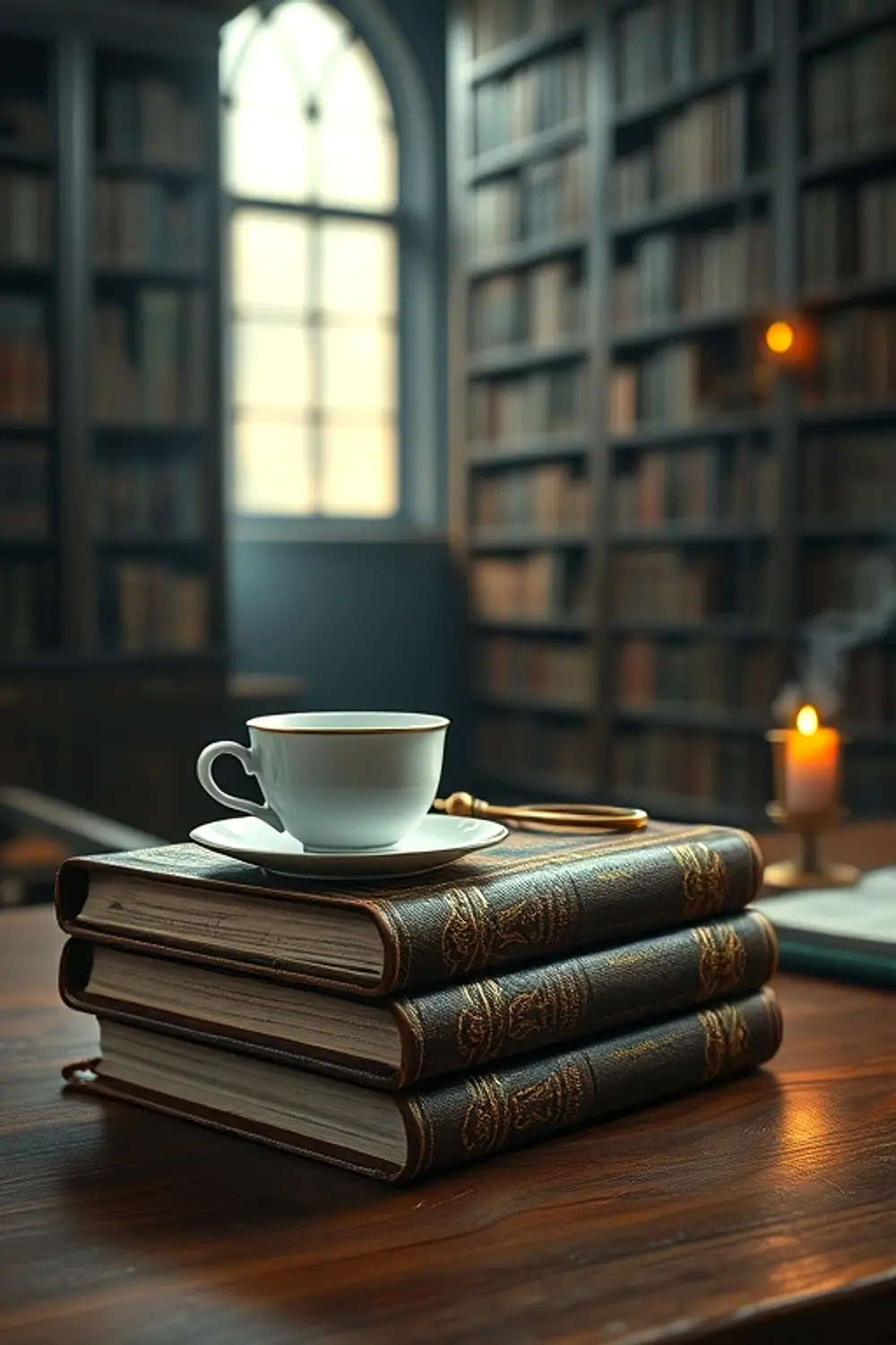 Vintage Library Mood Board: Whispered Secrets — Photorealistic Prompts