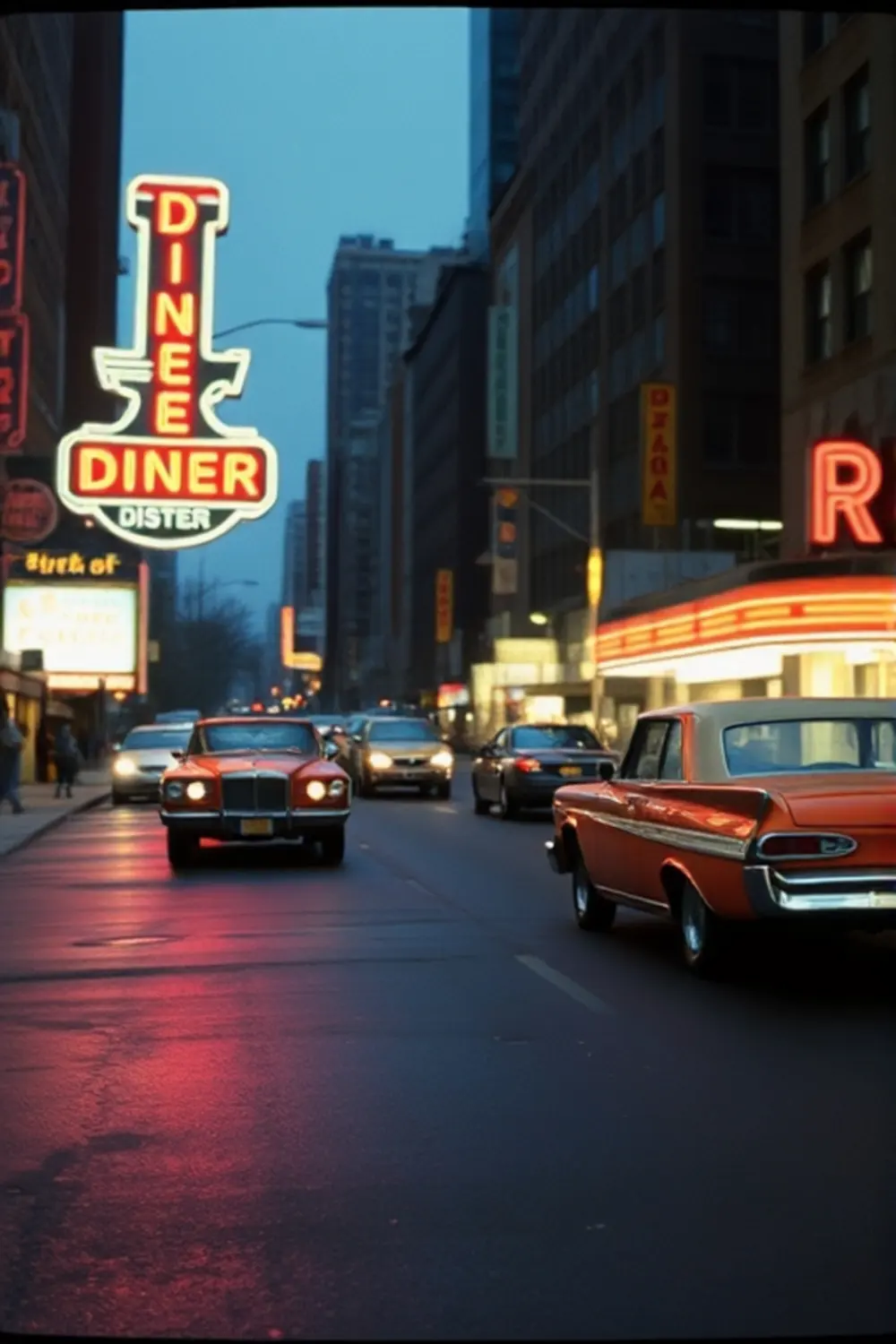 Vintage NYC Straße - ai prompt image generator output target